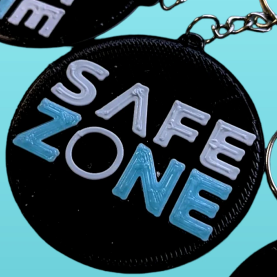 Llavero 3d safe zone by trica