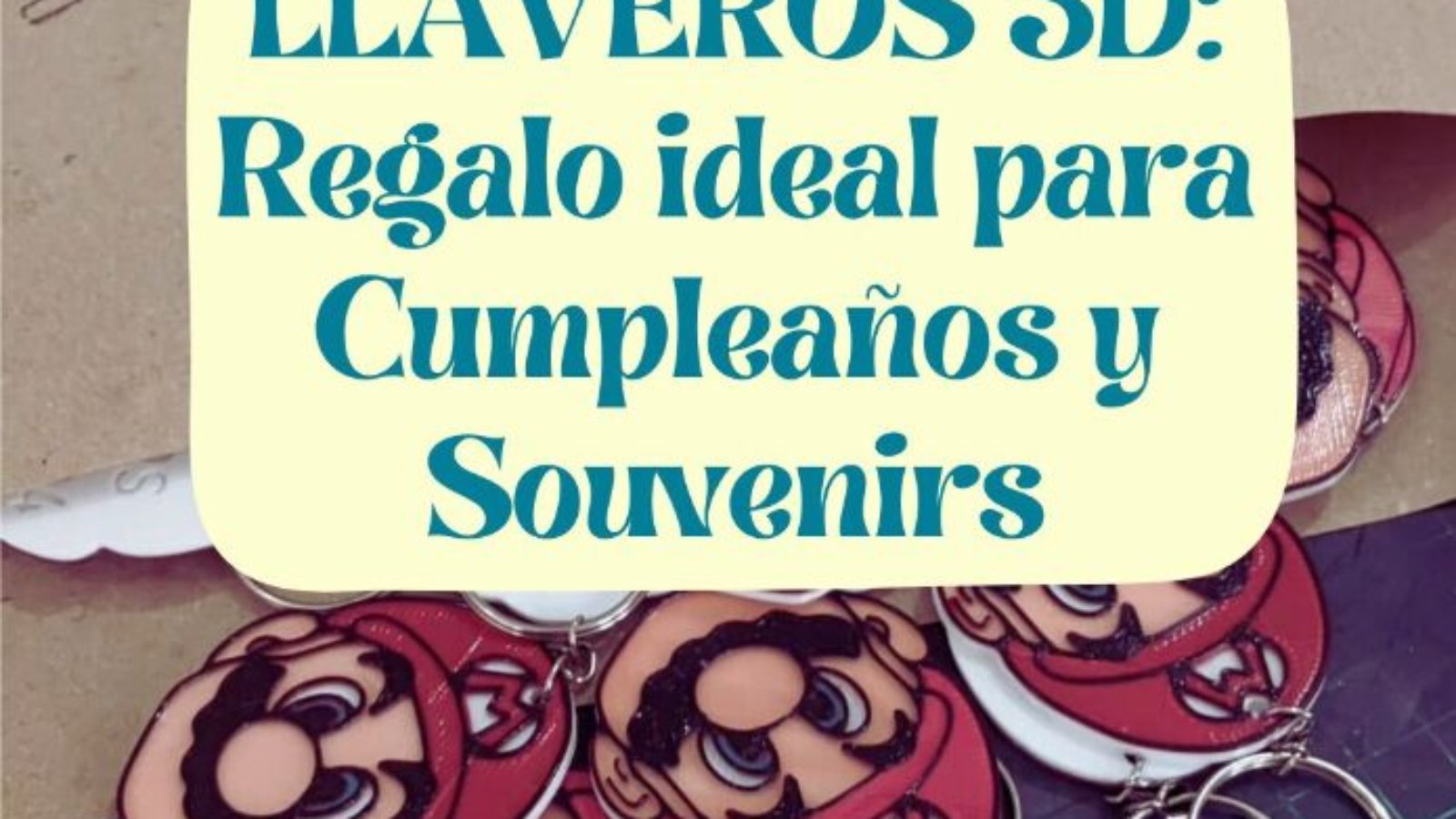 llaveros 3d personalizados Mario trica posadas misiones